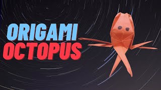 How To Make an Easy Origami Octopus Origami tutorial   4K