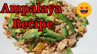 AMPALAYA CON SHRIMP PASTE