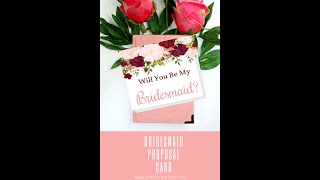 Bridesmaid Proposal Card Template