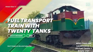 අම්මෝ ඒකෙ දිග..😱😱 - Peradeniya Fuel Transport Train #heavy #load #tanks #long #m6 #srilanka #viral