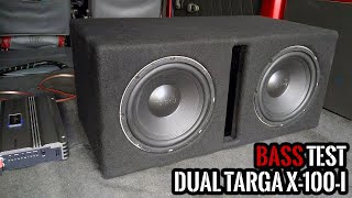 Dual Targa X-100-i 4Ω DVC 10" 300w Subwoofer Bass Test