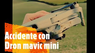 accidente con Dron mavic mini