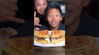 ULTIMATE Waffle and Lumpia Taco!! #waffle #lumpia #tacos #funfood