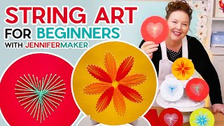 String Art for Beginners - Step-by-Step - No Nails Needed!