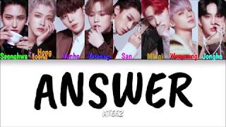 ATEEZ - Answer (Color Coded Han|Rom|Eng Lyrics)