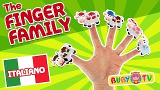 La famiglia delle dita animali fattoria Finger family italiano mucche