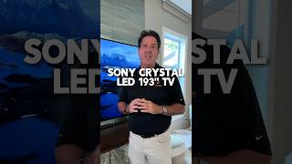 📺💎 Dreaming of a massive 193" Sony Crystal LED TV in your home? 🤩 ✨#smarthomes #homedesigns