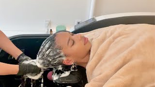 Chinese scalp spa with CURLY HAIR! ASMR Vlog Expirence