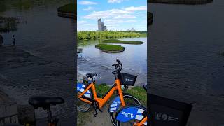 Борисовские пруды. Катаемся на велосипедах. Велосипеды на прокат / Bike ride #москва #велосипед