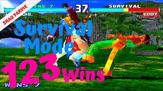 Tekken 3 - Survival Mode - Heihachi - 123 wins