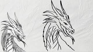 how to draw a dragon | how to draw a dragon head | sketches | filfel drawings