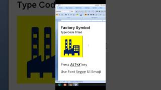 Factory Symbol in Ms Word  #roblox #viral #microsoftwordtutorial #msword #fact #msoffice  #minecraft