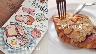 🧡 VLOG ☕️⋆·˚ ༘ *⎪ relaxing art vlog🍀 ⎪bullet journal 🥐⎪packing orders 📦