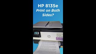 Can the HP 8135e Print on both sides?