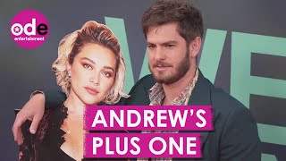 Andrew Garfield Brings Florence Pugh Cut-Out To 'We Live in Time' Premiere