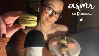 asmr fr | trying macarons in French 🇫🇷 (eating sounds)