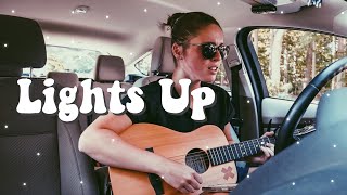 singing lights up by harry styles in my car