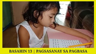 BASAHIN 13 | PAGSASANAY SA PAGBASA #BASAHIN13