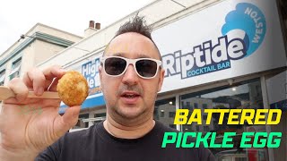 Battered Pickled Egg in Weston Super Mare – You Have to Try ?? #vlog