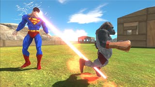 Escape from EVIL SUPERMAN - Animal Revolt Battle Simulator ARBS