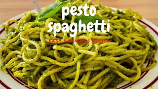 SPAGHETTI WITH PESTO  | BASIL PESTO PASTA SPAGHETTI | EASY  RECIPE | PREZZO PIZZA EXPRESS RECIPE