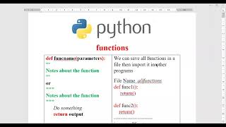 Functions in Python