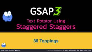 GSAP 3 Staggered Staggers for Enter and Leave Animations with GreenSock