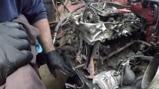 OLDER TOYOTA 22R TIMING CHAIN OR TIMING COVER INSTALL