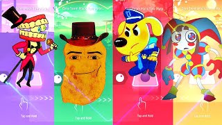 Amazing Digital Circus Caine vs Pomni vs Gegagedigedagedago vs Sheriff Labrador Tiles Hop EDM Rush