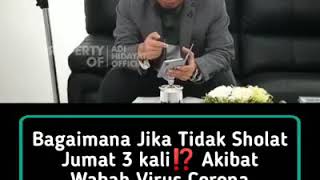 Bagaimana jika tidak sholat Jum'at tiga kali akibat wabah virus Corona