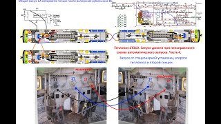 Тепловоз 2ТЭ10. Запуск дизеля при неисправности аккумуляторной батареи. Часть 4.