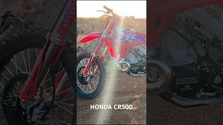 YOU would Not Believe how FAST 🚀 a HONDA CR500 is  #shorts #honda #motocross