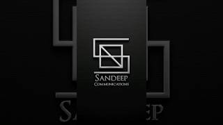 Sandeep = Name logo design || logo designer || #shorts #logodesigner