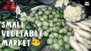 NIGHTLY SMALL VEGETABLE MARKET IN BANGLADESH | RATER TOR TAZA SHAK SHOBJI BAZAR | RAMPURA DHAKA