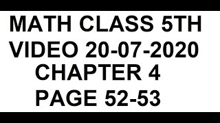 NCERT MATH CLASS 5 PAGE 52 AND 53 FRACTIONS