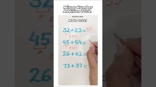 Mirror Number Addition Trick | Fun Math Hack You Need to Know! #shorts#ytshorts#trending#subscribe