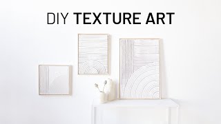 DIY Anleitung: Texture Art / Strukturpaste auf Keilrahmen