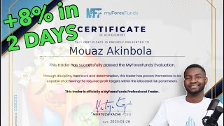 PASS MYFOREX FUNDS CHALLENGE WITH ME  (LIVE) - Part 2