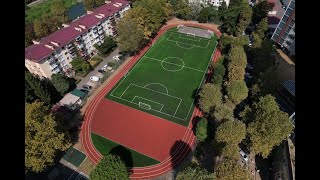 Футбольное поле 2622 м2. DiaSport ProfiFootball M60. г. Сочи ул. Юных Ленинцев 5/1 . Гимназия №1.