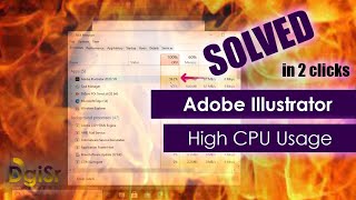 How do I fix high CPU usage in Illustrator? || DgiSr