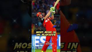 Most Runs In IPL Playoffs #cricket #shorts