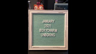 Boxycharm January 2021 Unboxing