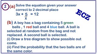 ECZ GCE 2022 Maths PAPER 2