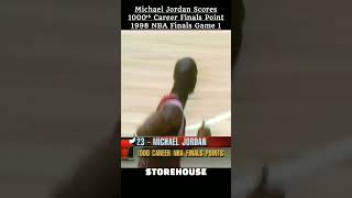 Michael Jordan Scores 1000th Career NBA Finals Point in 1998 NBA Finals Game 1 #shorts