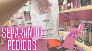 VLOG SEPARANDO PEDIDOS DA LOJA ON-LINE DE MAQUIAGEM