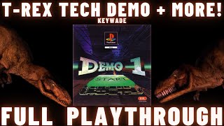 Demo One (SCES-00048 - PS1) - T-Rex Tech Demo Full Playthrough (Read Description)