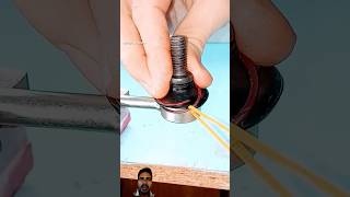 Installation of a clamp on a rubber. #tips #tricks #technique #viral #technology #shorts #trending