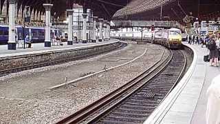 DVT lead train arriving at York