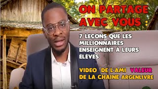 Devenir millionnaire  7 leçons puissantes à apprendre des experts