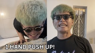 HINDI KAYA NI BAKI TO 1 HAND PUSH UP!